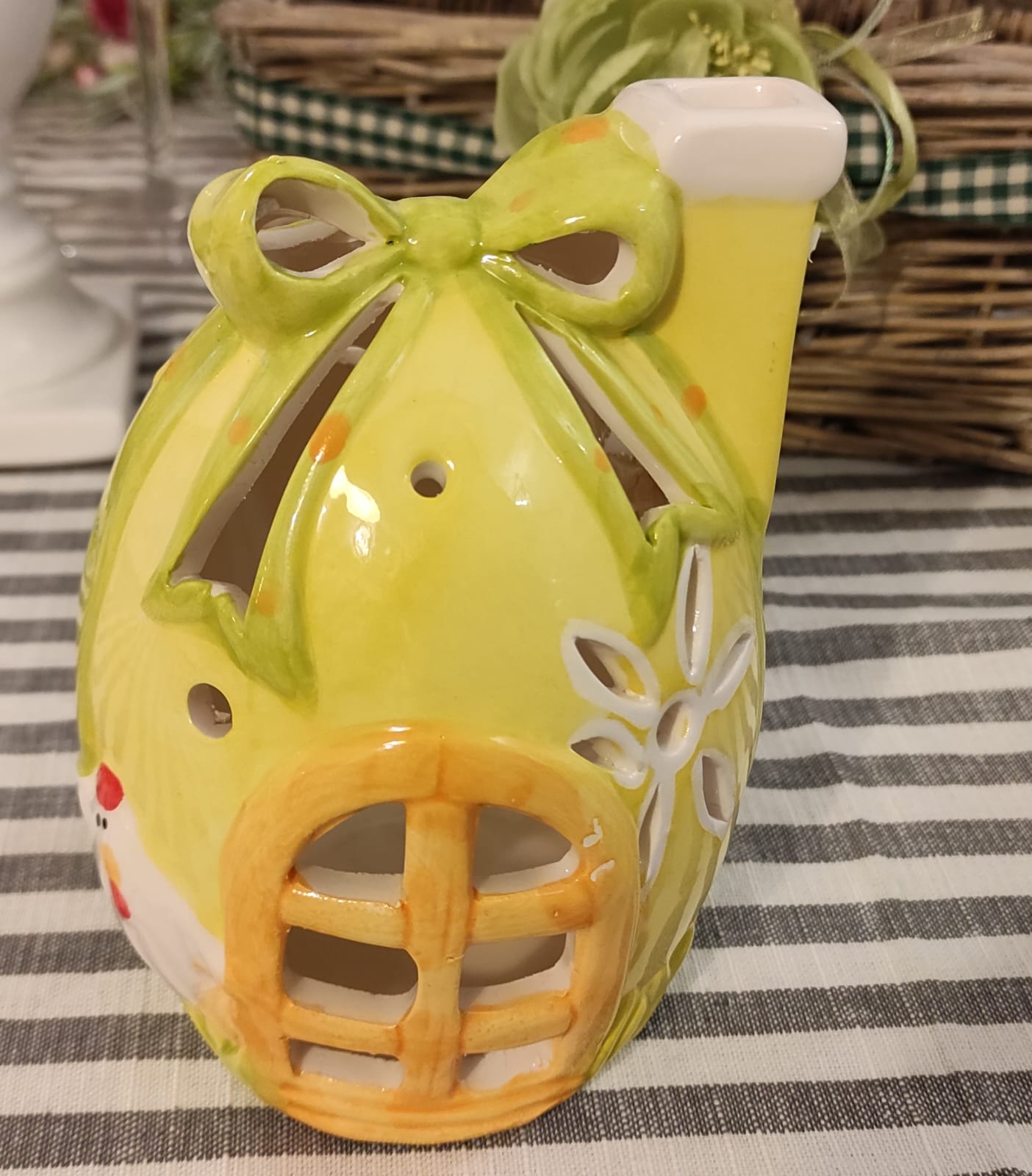 PORTA TEALIGHT UOVO PASQUA
