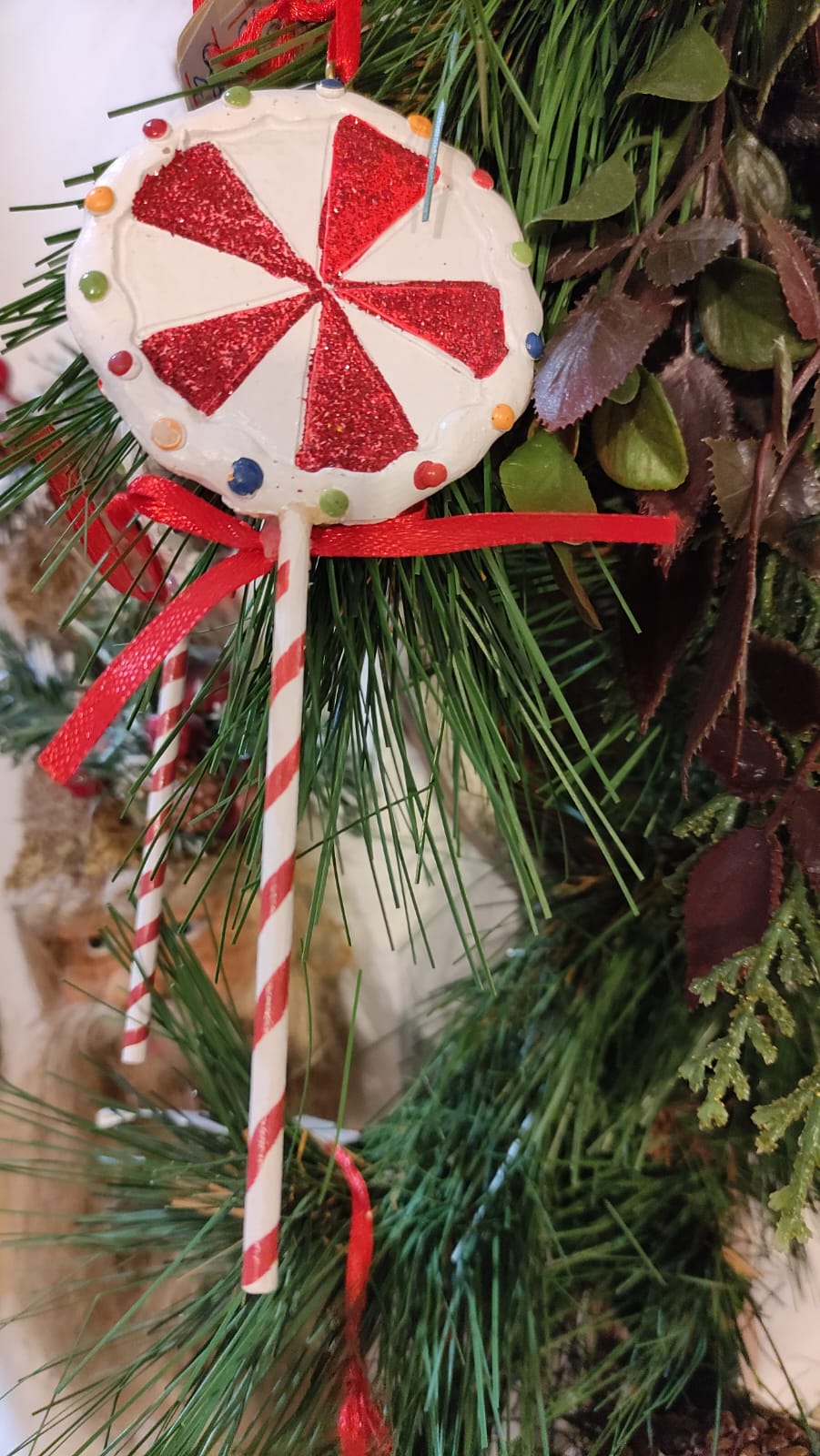 DECORAZIONE PER ALBERO DI NATALE CARAMELLA