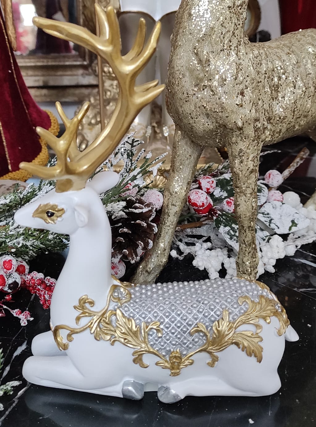 RENNA BIANCA E ORO -SEDUTA