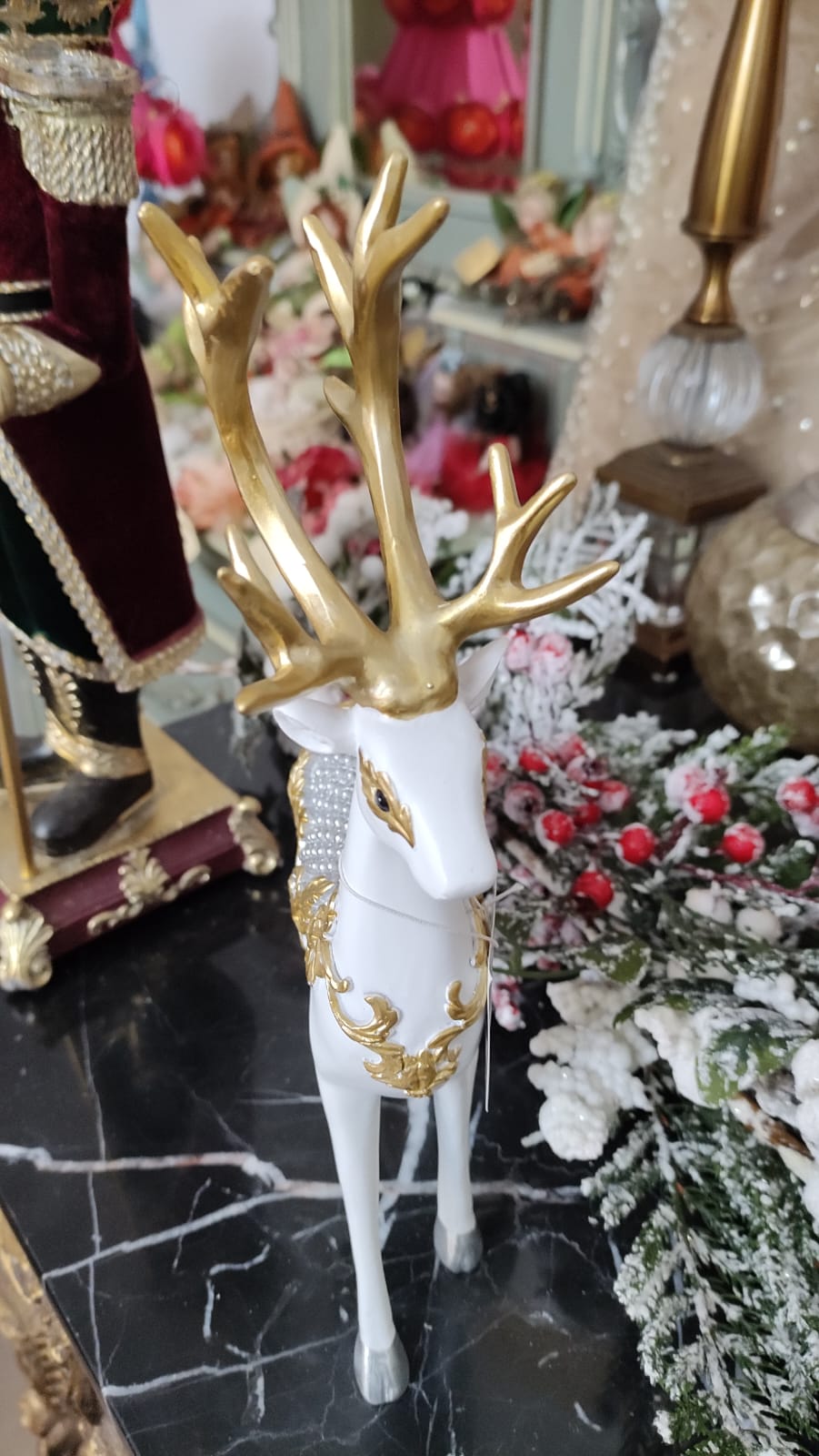 RENNA BIANCA E ORO - IN PIEDI