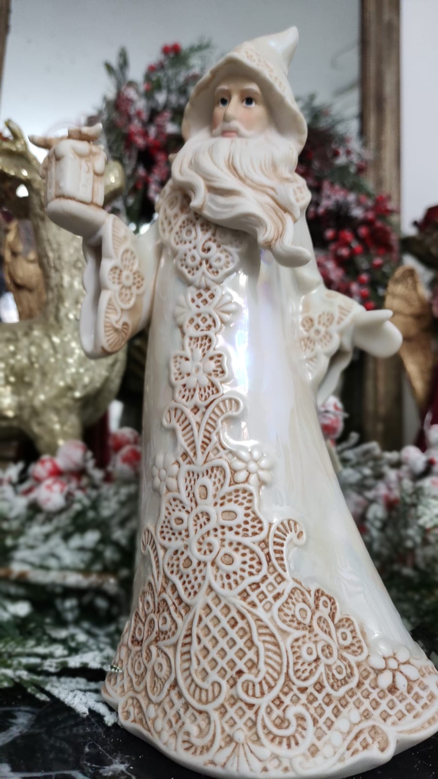 BABBO NATALE PORCELLANA DA COLLEZIONE