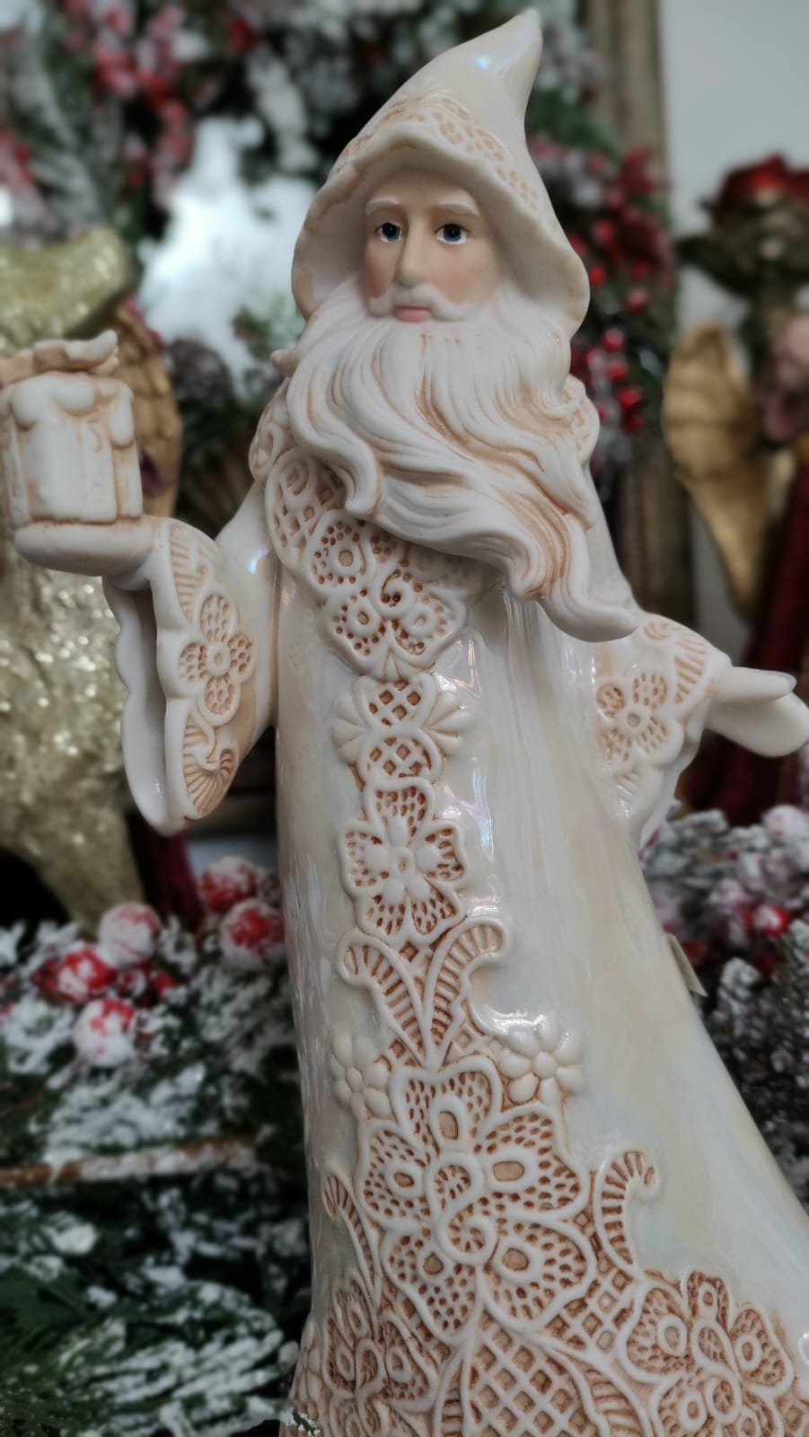 BABBO NATALE PORCELLANA DA COLLEZIONE