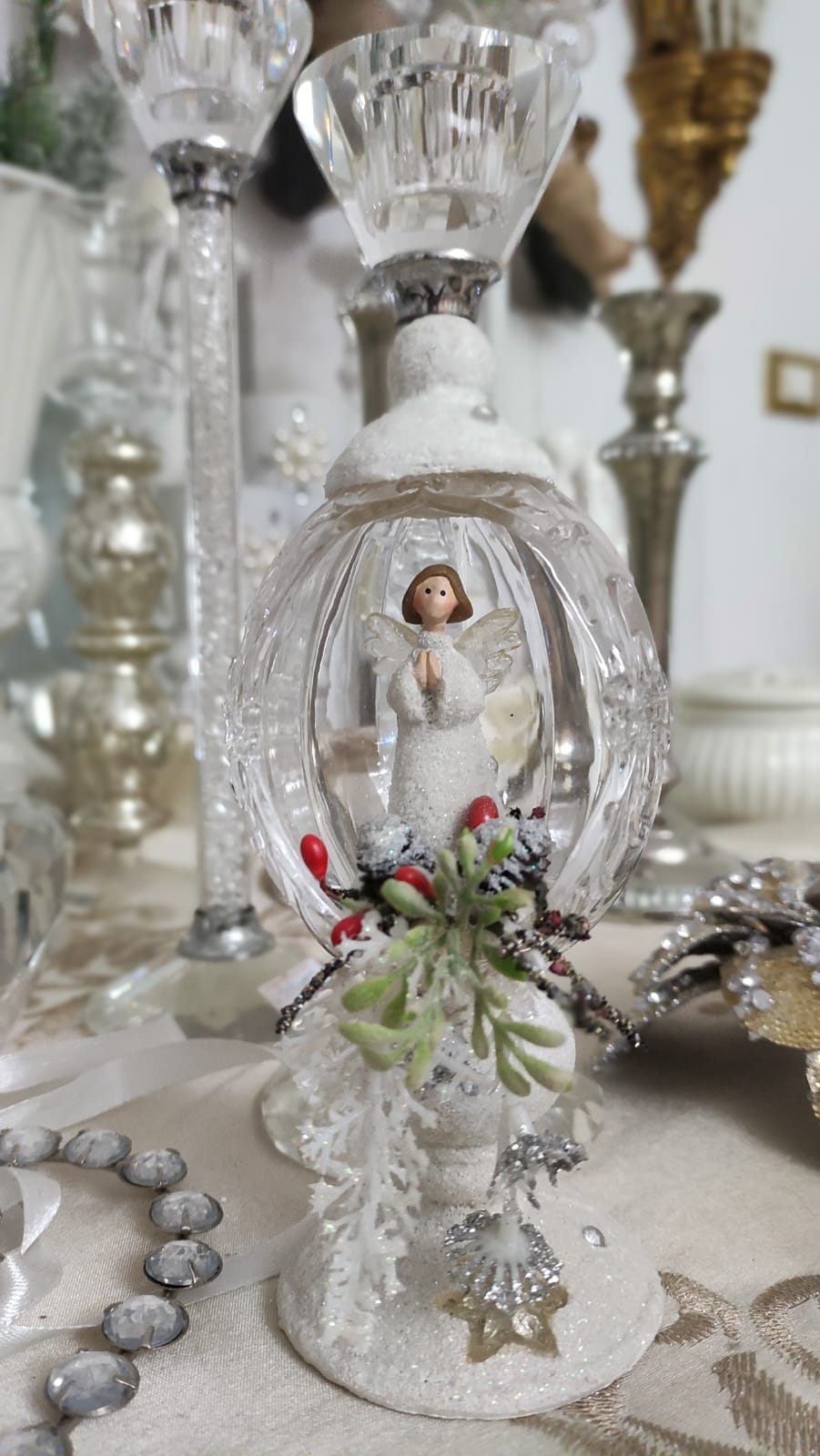 DECORAZIONE NATALIZIA BIANCA