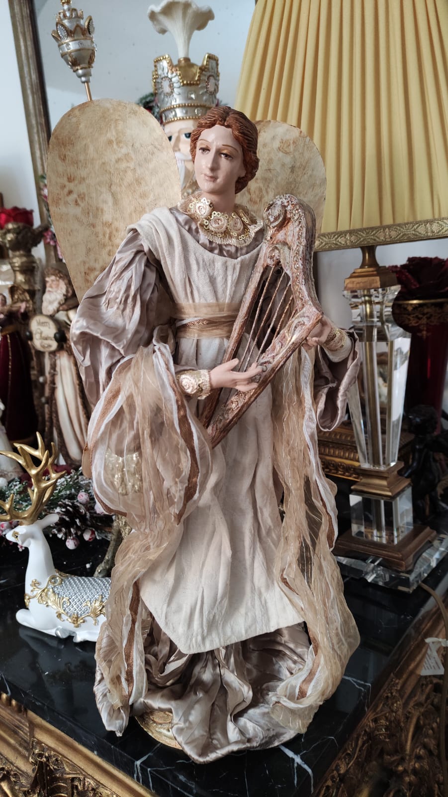 ANGELO ARTIGIANALE CON ARPA