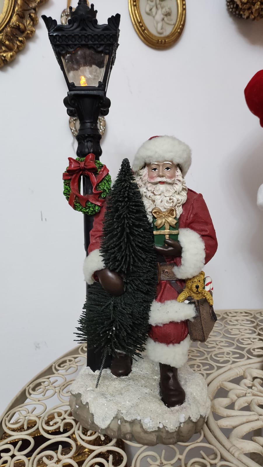 BABBO NATALE COLLEZIONE CON LAMPIONE