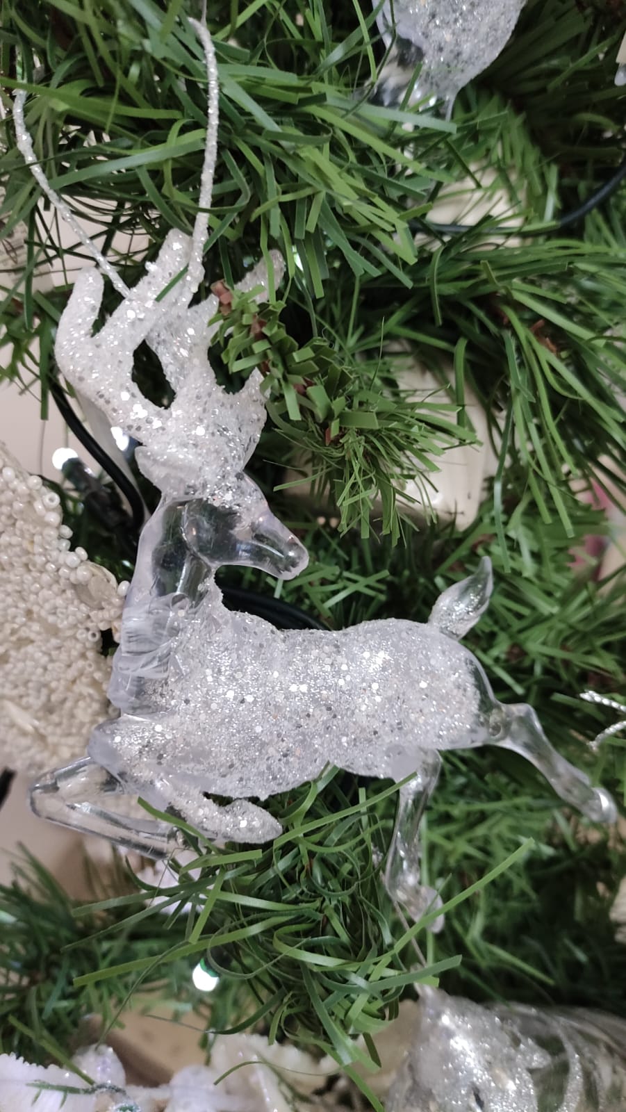 RENNA GLITTER DECORAZIONE PER ALBERO