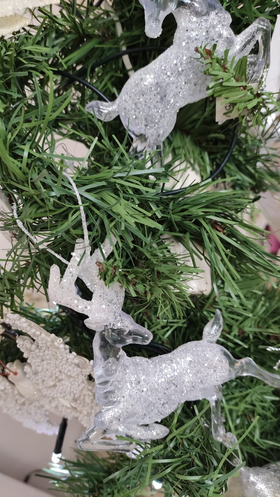 RENNA GLITTER DECORAZIONE PER ALBERO