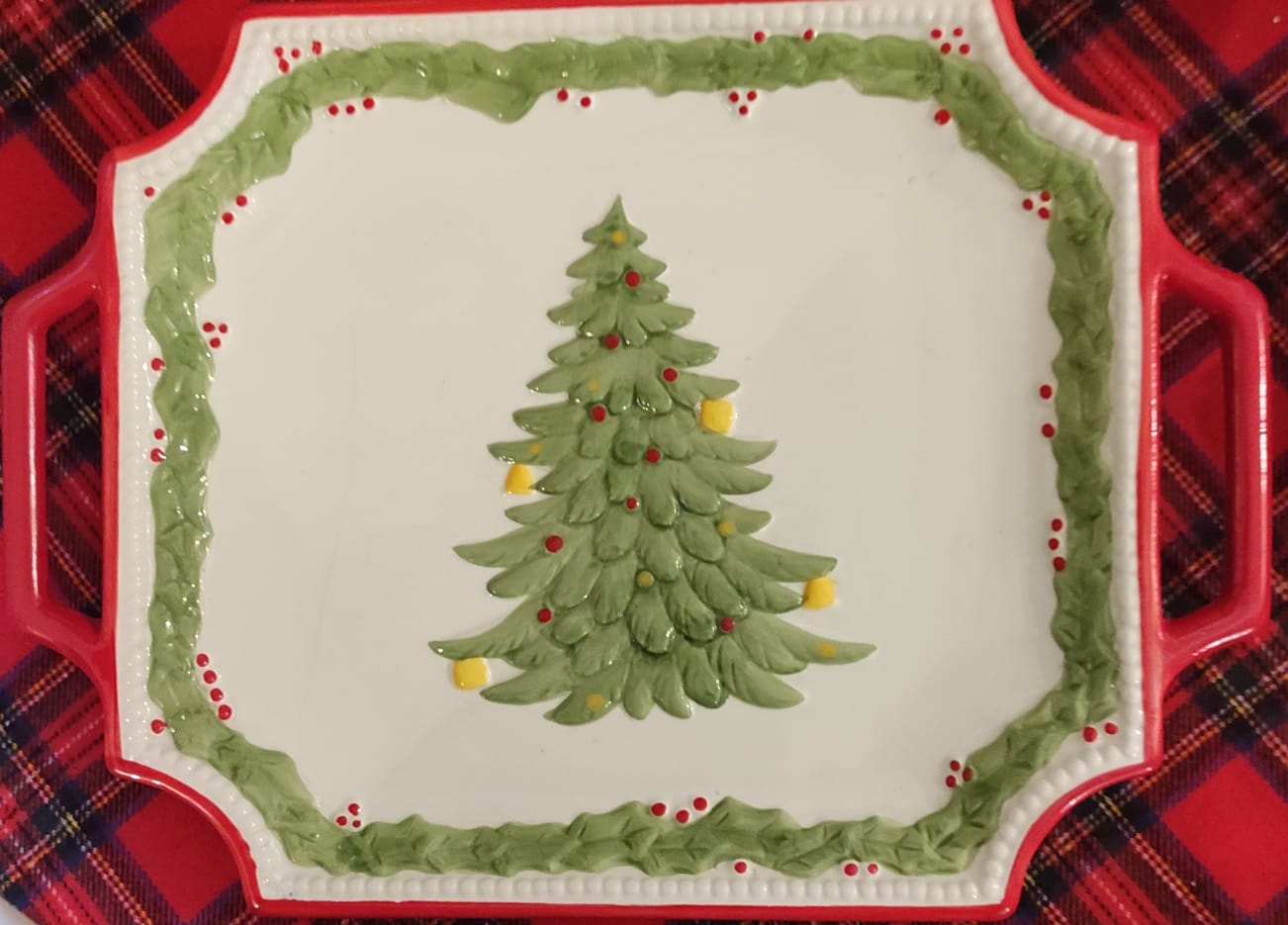 PIATTO DA PORTATA CON ALBERO NATALIZIO