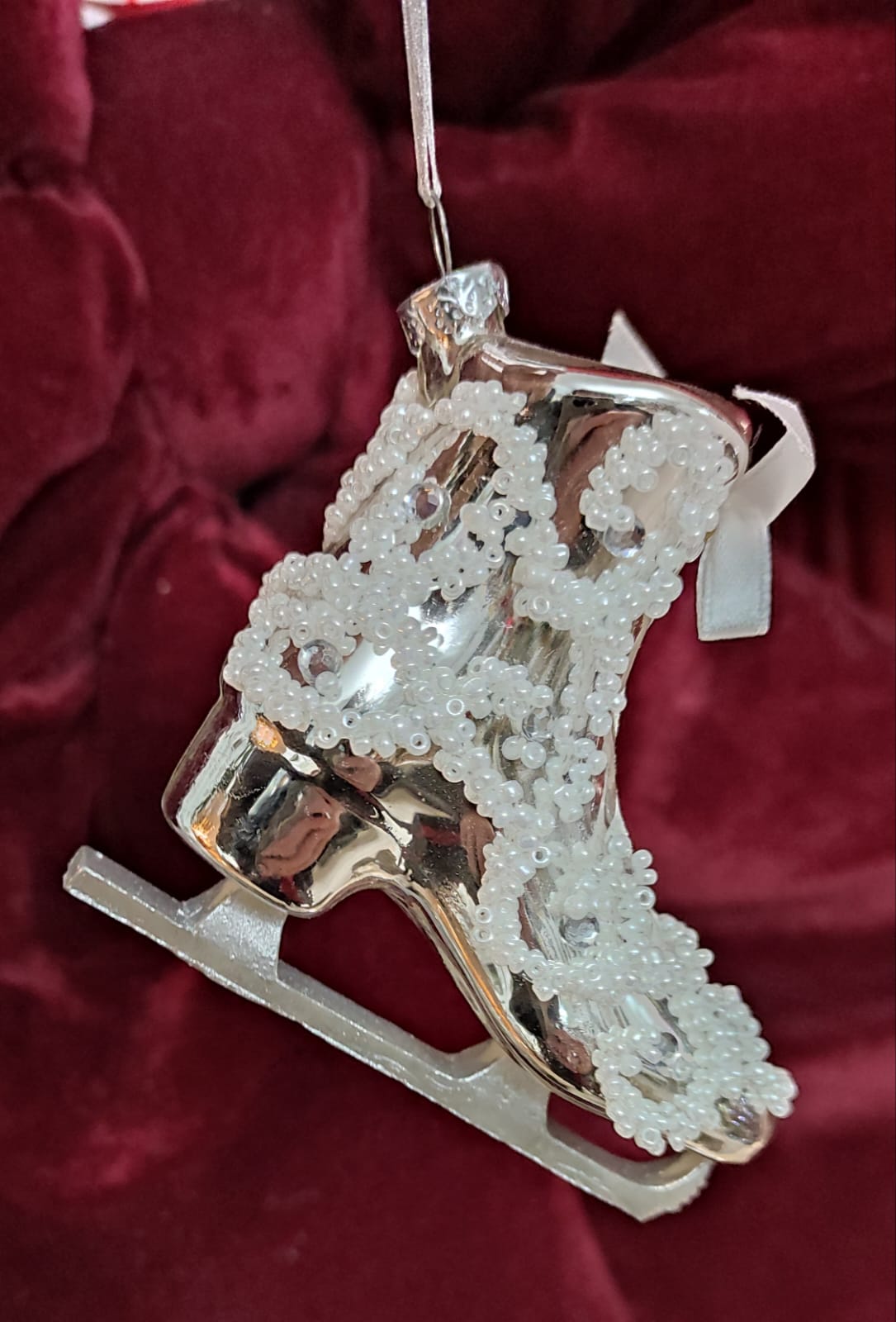 PATTINI ARGENTO DECORAZIONE ALBERO DI NATALE