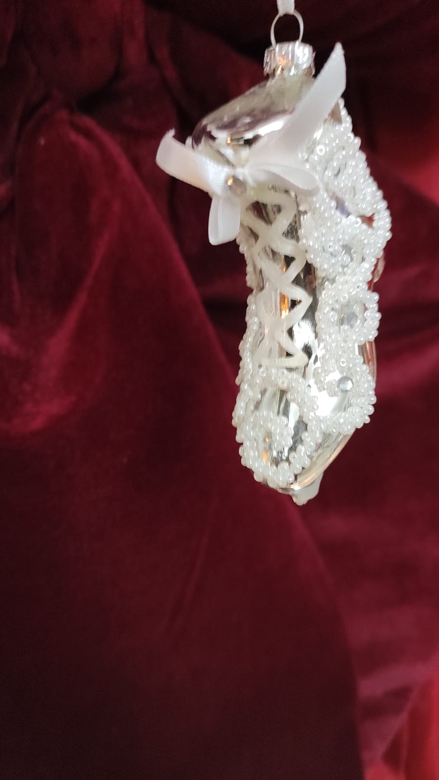 PATTINI ARGENTO DECORAZIONE ALBERO DI NATALE