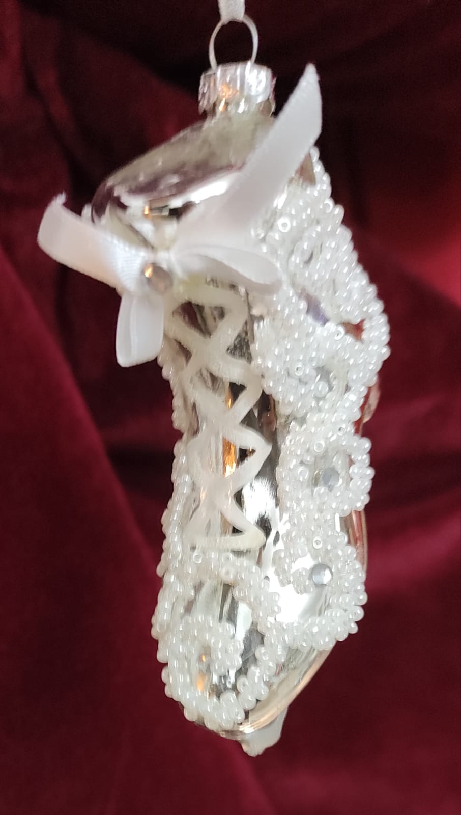 PATTINI ARGENTO DECORAZIONE ALBERO DI NATALE
