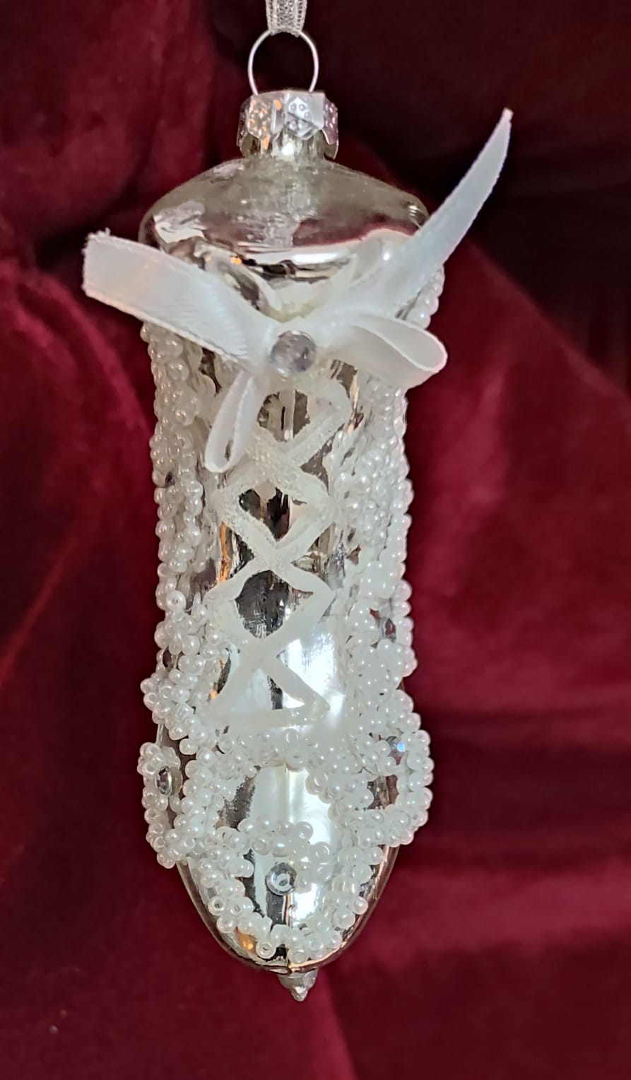 PATTINI ARGENTO DECORAZIONE ALBERO DI NATALE