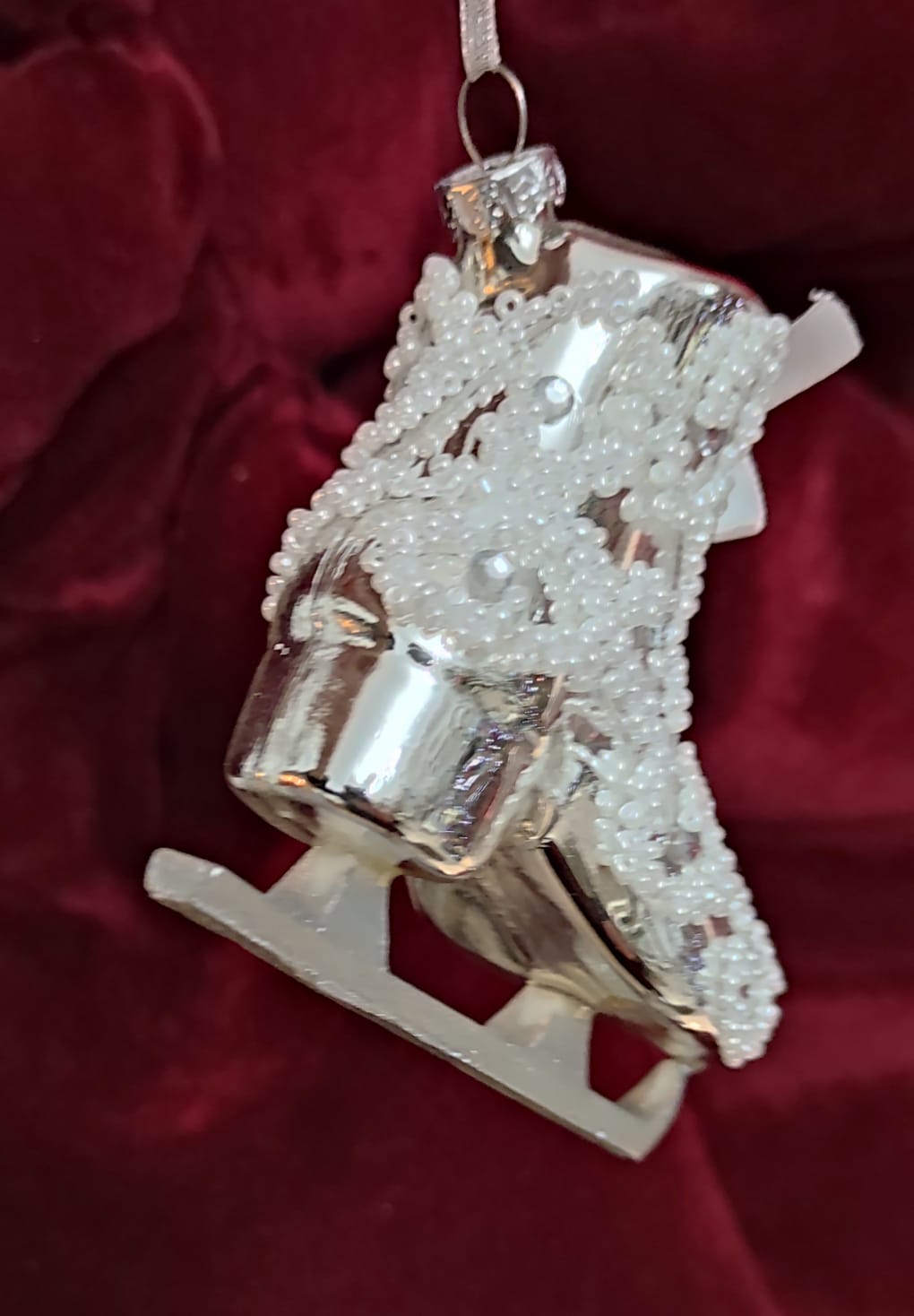 PATTINI ARGENTO DECORAZIONE ALBERO DI NATALE