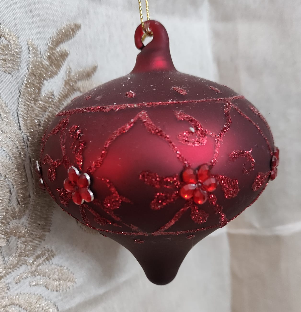 DECORAZIONE PER ALBERO DI NATALE ROSSA