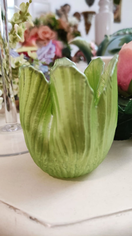 PORTA TEALIGHT FOGLIA