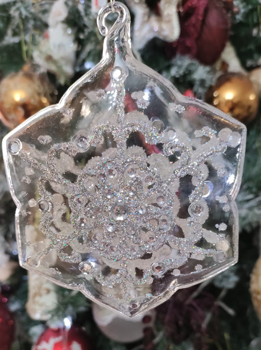 DECORAZIONE ESAGONALE PER ALBERO DI NATALE