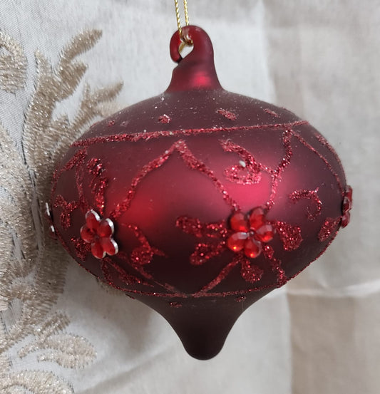 DECORAZIONE PER ALBERO DI NATALE ROSSA